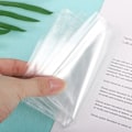 Miniatyrbild 5 av 6: THINKTHENDO 12x9cm PVC Transparent Auto Document Cover Ryska case Skydda Bil ID-kortshållare för män kvinnor