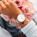 Miniatyrbild 5 av 6: Lyx watch Dam Armbandsklockor Toppmärke Dam Casual Quartz Watch Stål Damarmbandsur Montre Femme Relogio Rose Gold White
