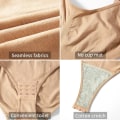 Miniatyrbild 4 av 6: 1 st Shapewear sömlös magkompressionsformning övre stödkorsett Postpartum Midjekompression mageformning black S