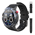 Miniatyrbild 1 av 6: LEMFO LF26 Max Smart Watch Herr Bluetooth Call Smartwatch IP68 Vattentät 360 HD Screen Standby för Android IOS Black black(.316)