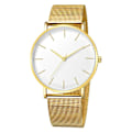 Miniatyrbild 5 av 6: Mode Reloj Mujer Quartz Watch Simple Montre Femme Dam Mesh Armband i rostfritt stål Casual Watch Metall Timmar Relogio 1635A-A-J