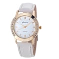 Miniatyrbild 3 av 6: 2022 Damklockor Populärt märke Geneva Klockor Mode Läderband Quartz Watch Dam Casual Utförsäljning 069884white