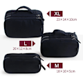 Miniatyrbild 5 av 6: Case Snygg vattentät kosmetisk väska Organizer Case Toalettpaket för mini case toalettpåse Wine red L