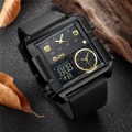 Miniatyrbild 2 av 6: OULM Watch Topp Lyxmärke Big Dial Sportklockor Herr Chronograph Quartz Armbandsur Date Man Klocka Relogio Masculino gold black
