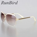 Miniatyrbild 2 av 6: RunBird Mode Solglasögon Dam Båge Populärt lyxmärke Designer Solglasögon Solglasögon Infantil Oculos De Sol Feminino R547 Leopard