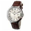 Miniatyrbild 1 av 6: Hot Sell Toppkvalitet Damklockor Man/Kvinnor Relogio Silver Lyx Stål Mode Blå Ballong Armbandsur Reloj Mujer With date Brown 42mm