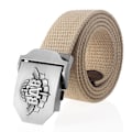 Miniatyrbild 1 av 6: SupSindy män Canvasbälte 3D ryska luftburna trupper VDV metallspänne jeansbälten för män Army Military Taktisk Bälten Man Strap khaki 100cm