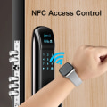 Miniatyrbild 3 av 6: NFC Smart Watch Dörr åtkomstkontroll Låsa upp Smartwatch Herr Dam Fitness Armband Bluetooth Samtal Hjärtfrekvensdetektering With Steel Strap(.287)