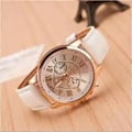 Miniatyrbild 5 av 6: Fashionabla casual watch Genève dubbelnivåbälte kvartshandstudenter mode modeklockor ett utrymme watch(.306)
