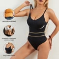 Miniatyrbild 3 av 6: Seamless Shapewear Body Kvinnor Magkontroll Kroppsformare Fajas Colombianas Waist trainer Dam Sexig String Smalning Underkläder Black S