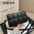 Miniatyrbild 2 av 6: SWDF Ny vår Ny trend Wild Axelväska Mode Rutväska Dam Dam Design Messenger Liten fyrkantig väska Lyxig handväska Light Grey