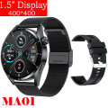 Miniatyrbild 1 av 6: Ny Smart Watch Herr Android GT3 IP68 Vattentät NFC Smartwatch Trådlös Laddning Bluetooth Ring Herr Watch för Bl Me-Bl Si smart watch