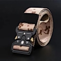 Miniatyrbild 4 av 6: Mode Herrbälten Utomhus Army Military Tactical Combat Bälte Canvas Nyhet Camo Print Nylon Midjeband Jeans Byxor Tillbehör khaki 125cm