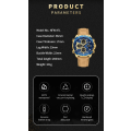 Miniatyrbild 3 av 6: NAVIFORCE Militärklockor för män Lyx Sport Kronograf Alarm Armbandsur ​Vattentät Quartz Date Week Watch RGBEBE
