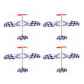 4x Elastiskt Gummibandsdrivet DIY Skumflygplansmodell Kit Flygplan Pedagogisk Leksak