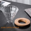 Miniatyrbillede 5 af 5: Hæld-over kaffebrygger - 300 ml glaskaraffel kaffeserver med kaffedrypper/filter i glas, kaffebrygger til drypkaffe 300ml