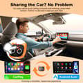 Miniatyrbild 4 av 4: Trådlös CarPlay-adapter, 2-i-1 Android Auto Bilmultimedialåda, Smart Fordonsanslutningsenhe Rust color