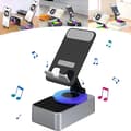 3-in-1 Bluetooth Audio Power -puhelinpidike, matkapuhelinjalusta langattomalla kaiuttimella, 100% uusi harmaa