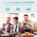 Miniatyrbild 4 av 5: QU)WiFi-repeater, WiFi-förstärkare, WiFi-booster, täckning upp till 6500 kvm