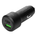 Miniatyrbild 1 av 5: USB-billaddare, 1xUSB-A 18W, 1xUSB-C PD 20W, totalt 38W, svart