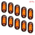10 stk Varsellampe LED Diode Lys Tilhenger Lastebil LED Sidemarkering Gul