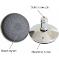 Miniatyrbilde 3 av 4: QQU-Kontorstol Erstatningshjul for kontorstol Svingbare hjul for fast base 7/16\" (11 mm) Diameter Stamme Passer de fleste kontorstoler