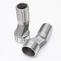 Miniatyrbilde 2 av 4: \"QD\" S-kobling 1/2 tomme Hann til 3/4 tomme Hann Gjenge Offset Adapter Monteringsutstyr for Baderomsvegg Klofot Badekar Kran Eksponert Dusjsett