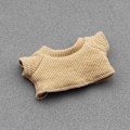 Miniatyrbild 1 av 5: /QU/17CM Labubu Docka Labubu Stickad T-shirt Enfärgad Tillbehör Labubu Dockkläder Stickad Set Tröja Brown