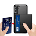 Miniatyrbillede 4 af 5: QU/Samsung S22 Stødsikkert Cover Kortlomme StreetWise Sort
