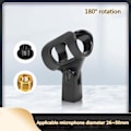 Miniatyrbillede 4 af 5: QU/Fjederklemme Mikrofonholder Mikrofonadapter til mikrofon med en diameter på 2,6-5 cm