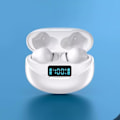 Miniatyrbilde 5 av 5: Trådløse Bluetooth-hodetelefoner Hvit_qq