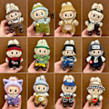Miniatyrbild 3 av 7: ONLY CLOTHES Söt V1 V2 LABUBU Blind Box Hänge Docka DIY Klä upp Kostym Litet Monster Haklapp Byxor Babykläder From_qd LBB-26