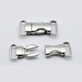 Pikkukuva 3 / 4: QU)2 kpl metallisolkilukot, säädettävät pikalukot, DIY-tarvikkeet paracord-reppuun, vyölaukkuun, koiranpantaan 25 mm (hopea)
