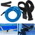 Simmotståndsbandset med justerbart midjebälte och elastisk bungee-lina för poolträning vuxna barn blå