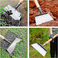 Miniatyrbillede 3 af 5: QU)Havespade, 23 cm Multifunktionel havespade, sneskovl i rustfrit stål, håndtag medfølger ikke (12 par handsker)