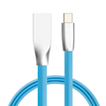 Miniatyrbilde 2 av 4: Flokefri USB-C-kabel med sinkkontakt - Anti-break kabel Svart one size Black