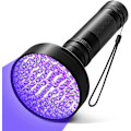 Pikkukuva 1 / 5: UV-taskulamppu, 100 LED:tä musta valo taskulamppu 395nm UV-valo Detect