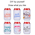 Miniatyrbild 5 av 5: QU/Sublimeringsämnen Burk Kylare - 12-pack Neopren Öl Kylare Vit