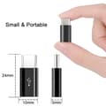 Miniatyrbillede 2 af 5: QU)4 stk. USB C-adapter, USB C til Micro USB-adapter Type C han til