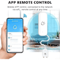 Miniatyrbillede 4 af 5: \"QD\" 2 stk. Vandlækagedetektorer, Tuya Smart Home Wifi Vandlækage Immersionssensordetektor, App Alarmkontrol