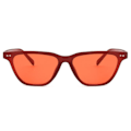 Pikkukuva 2 / 2: Punaiset Retro Wayfarer -aurinkolasit, punaiset linssit_qq