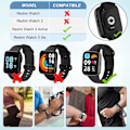 Miniatyrbilde 5 av 5: [QD] 6 stk armbånd kompatibelt med Xiaomi Redmi Watch 3 Active, Xiaomi Watch erstatnings silikonarmbånd fargerikt armbånd