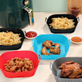 Miniatyrbillede 4 af 5: QU.Air Fryer Liner Rektangulær Silikone Airfryer Gratinform Genanvendelig Non-Stick Vaskbar Bageform Hjem Køkkenredskaber