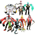 Miniatyrbillede 2 af 5: Ben 10 Actionfigur 9 stk 5 Pvc Dock Sæt Legetøjsmodel