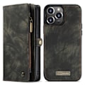 Miniatyrbilde 1 av 4: \"QD\"CASEME iPhone 13 Pro Retro lommebokdeksel - Svart