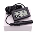 Miniatyrbillede 3 af 3: \"QD\" Hygrometer & Termometer - Måler luftfugtighed & temperatur Sort