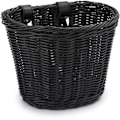 Miniatyrbillede 4 af 5: [QD] Plast Rattan Cykelkurv, Frontlad Kurv Opbevaring, PE Vævet Justerbar