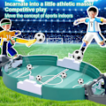 Miniatyrbillede 4 af 5: [QD] Mini Bordfodboldspil, Bordfodboldspil med 6 Fodbolde, Interaktivt Bordspil for Børn og Voksne