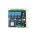 Pikkukuva 3 / 5: AC 220V/DC 5-30V Virtalähde ESP32 WIFI Bluetooth BLE Nelisuuntainen Relemoduuli ESP32-WROOM Kehityskortti 1/O Portti