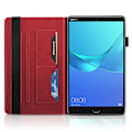 Miniatyrbilde 4 av 4: Lærfodral for Huawei Mediapad M5 10,8 tommer_nzywt Red